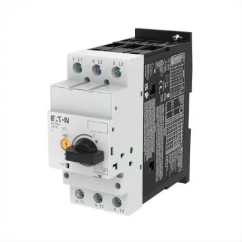 Eaton PKZM4-50 motorový istič, 3-pólový, 50 A, 40-50 A preťaženie, skrutkové svorky, DIN lišta 222355