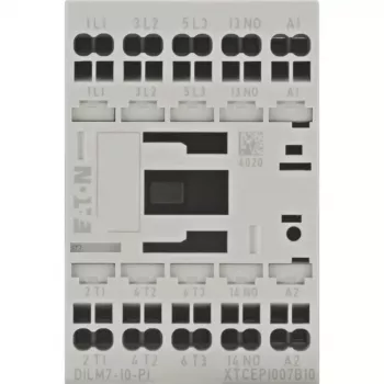Eaton DILM7-10(24VDC)-PI výkonový stýkač, 3 NO hlavné kontakty, 24 V DC cievka, 7 A AC-3, 690 V 199223