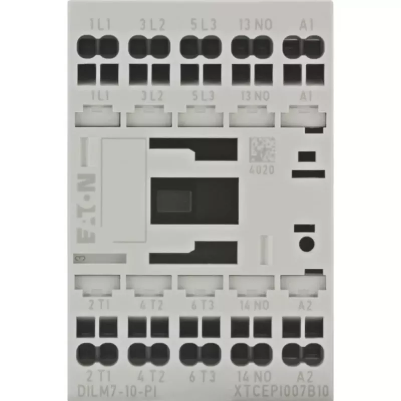 Eaton DILM7-10(24VDC)-PI výkonový stykač, 3 spínacie kontakty, 24 V DC 199223