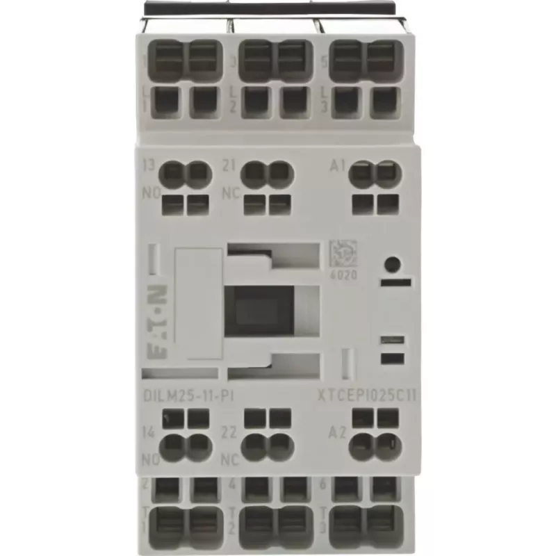 Eaton DILM25-11(RDC24)-PI stýkač, 3 spínacie hlavné kontakty, 24 V DC cievka, 25 A, 11 kW 199288