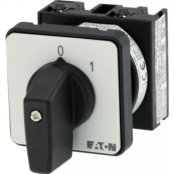 Eaton T0-1-15402/E 2-pólový vačkový spínač, 20A, 690V AC, IP65, čierny 053092