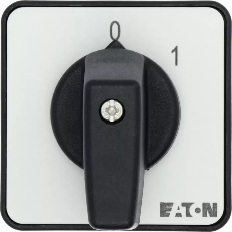 Eaton T0-1-15402/E 2-pólový vačkový spínač, 20A, 690V AC, IP65, čierny 053092