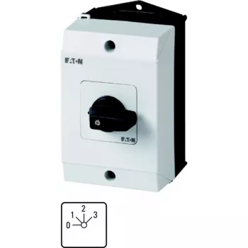 Eaton T0-2-8241/I1 1-pólový hlavný spínač, 20 A, 690 V AC, čierny/biely 207107