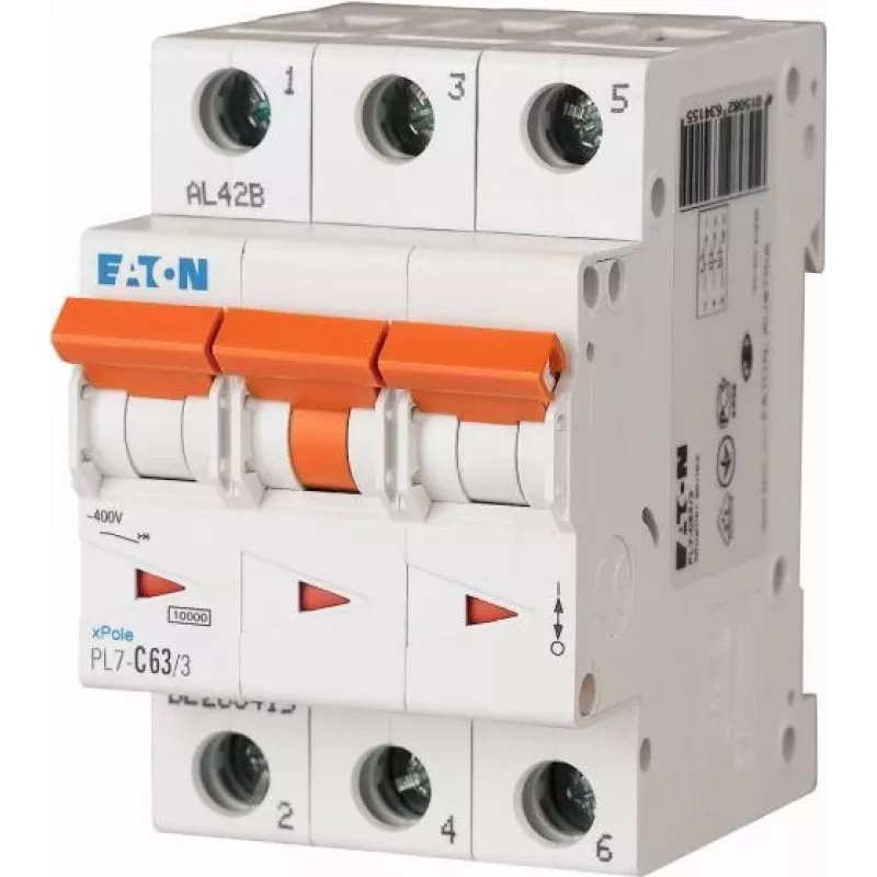 Eaton PXL-C63/3 istič 3-pólový C 63A 6kA 236432