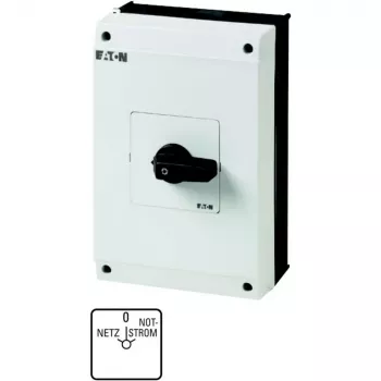 Eaton T5B-4-8902/I4 4-pólový vačkový spínač, 20 A, 690 V AC, čierna/biela 207237