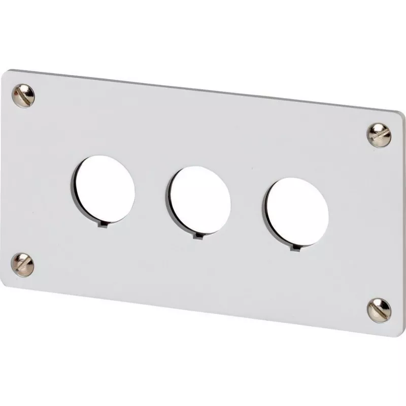 Eaton M22-E3Q hliníkové puzdro pre ovládaciu stanicu, sivé, 3 výrezy, IP65 216544