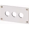 Eaton M22-E3Q hliníkové puzdro pre ovládaciu stanicu, sivé, 3 výrezy, IP65 216544