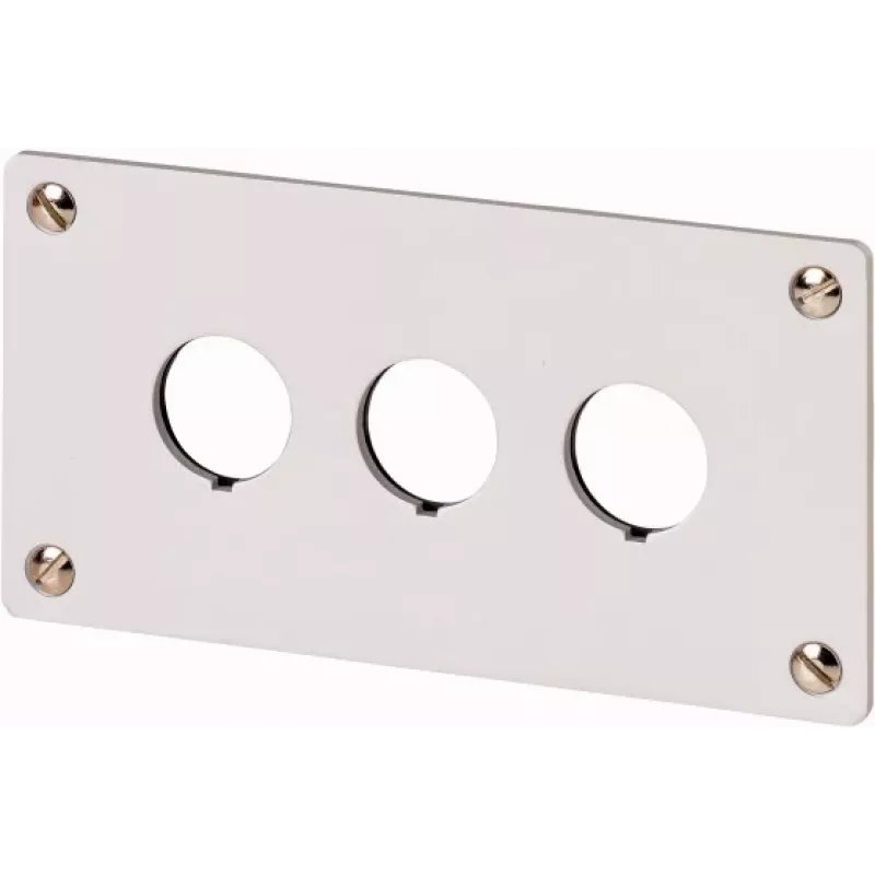 Eaton M22-E3Q hliníkové puzdro pre ovládaciu stanicu, sivé, 3 výrezy, IP65 216544