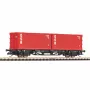 Piko TT 47727 TT vagón na prepravu kontajnerov 2x20 DSR DR
