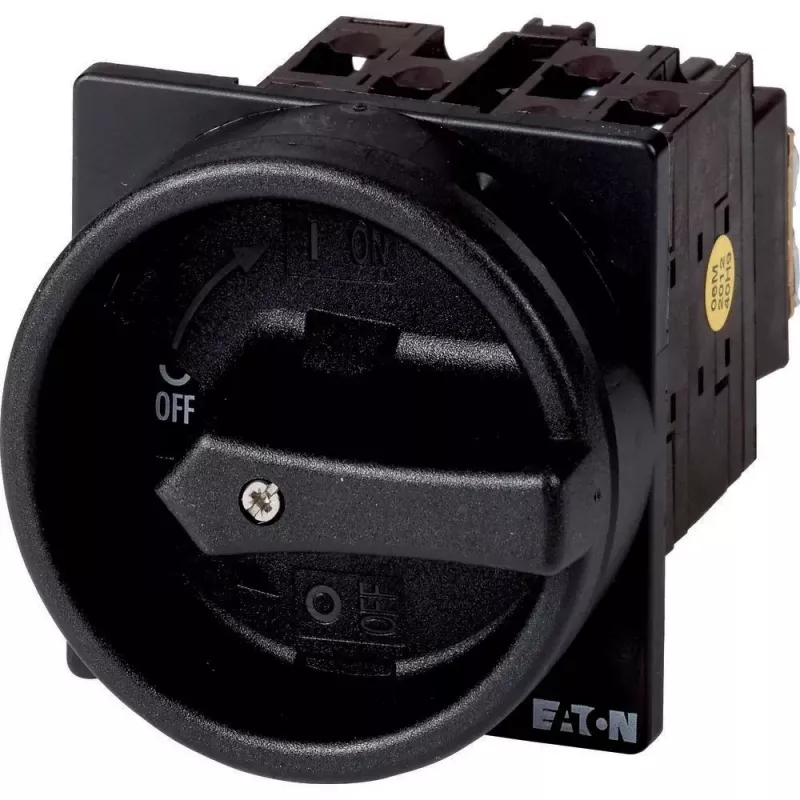 Eaton T0-1-102/EA/SVB-SW uzamykateľný vačkový spínač 20 A 1-pólový 90° čierny