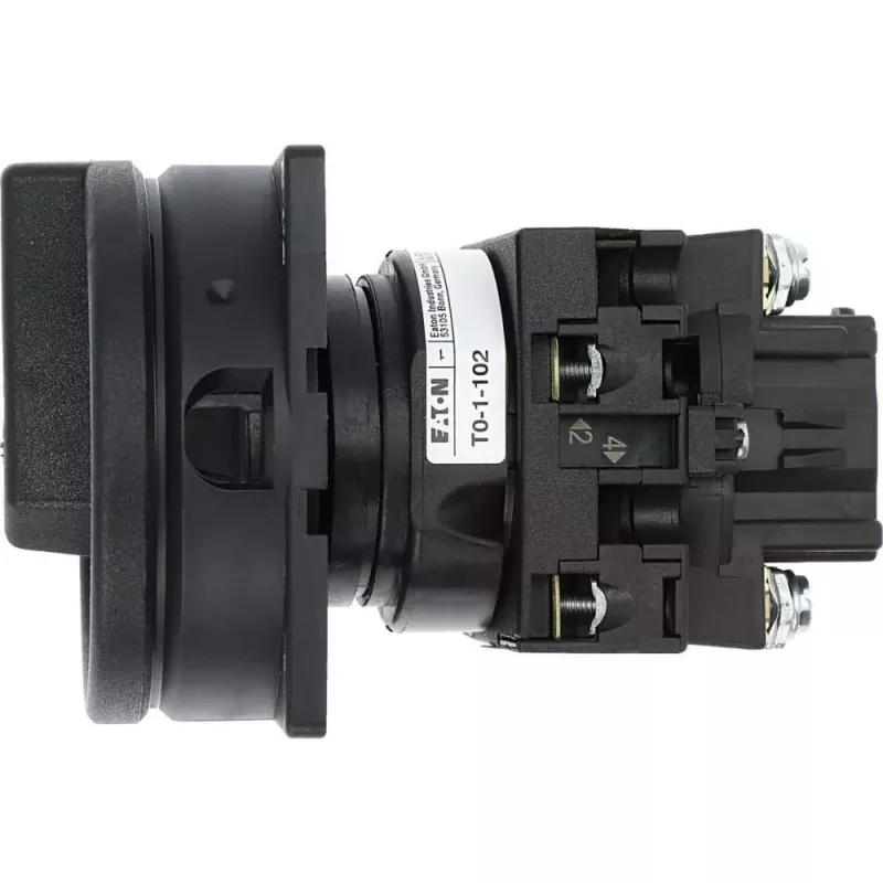 Eaton T0-1-102/EA/SVB-SW uzamykateľný vačkový spínač 20 A 1-pólový 90° čierny