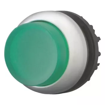Eaton M22-DRLH-G zvýšený zelený tlačidlový ovládač, nepotlačený, 22,5 mm 216796