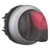 Eaton M22-WLK3-R osvetlený otočný spínač, 3 pozície, červený otočná rukoväť, 22,5 mm