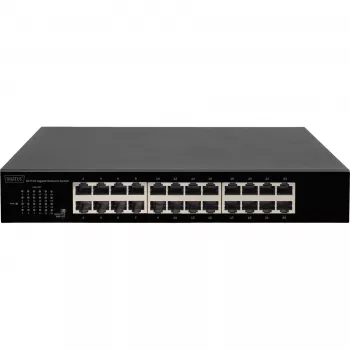 DIGITUS DN-80113-1 24-port Gigabit switch, 19-palcová rackmontáž, 48 Gbps, Unmanaged
