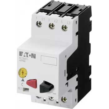 EATON PKZM01-6.3 motorový ochranný spínač, 6,3 A, 3-pólový, tlačidlo, 2,2 kW pri 400 V 278483