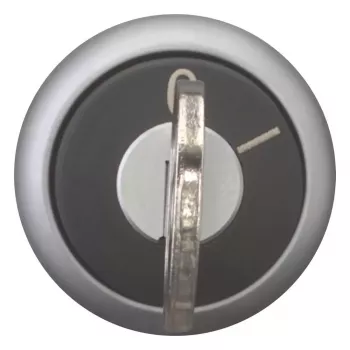 Eaton M22-WRS-MS2 kľúčový otočný spínač, 2 polohy, aretovaný, titánový predný krúžok, kľúč MS2, 22,5 mm montáž 111778