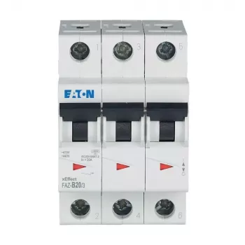 Eaton FAZ-B20/3 istič 3-pólový typ B 20A 230/400V 278848
