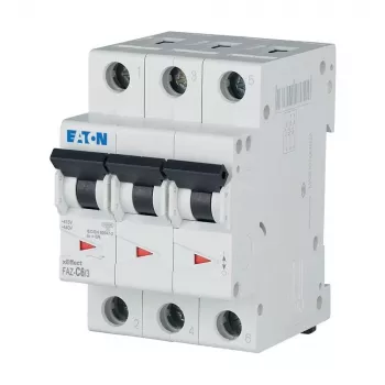 Eaton FAZ-C6/3 6 A 3-pólový istič (MCB) s charakteristikou C, 6 kA 278867