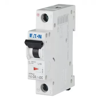 Eaton FAZ-C6/1-DC miniatúrny istič 1-pólový 6A typ C 110V DC 279125