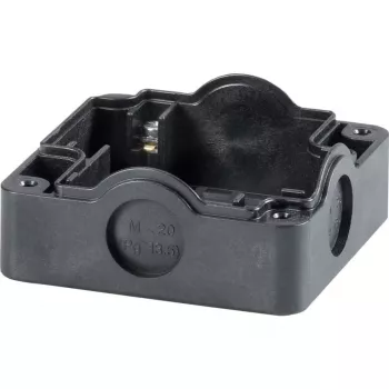 Eaton 229753 základová doska pre rozvodnú skriňu, skrutková montáž, čierna, 85 x 85 x 101 mm