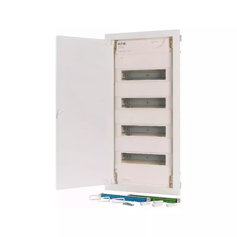 Eaton KLV-48HWP-F podomietkový rozvádzač, 4 rady, 48 modulov, biele oceľové dvere 178812