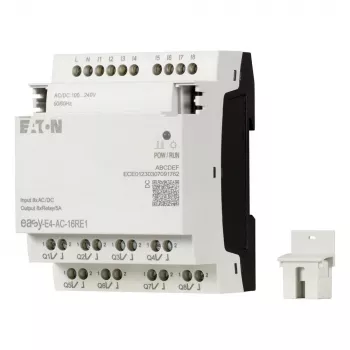 Eaton easyE4 AC digitálny I/O rozširujúci modul, 16 vstupov, 4 reléové výstupy, 100-240 V AC (197222)