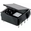 Bopla držiak batérií pre 4 AA (Mignon) články s 9V blokom spájkovací vývod, 65 x 65 x 21,5 mm, čierny 46600000