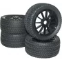 Reely 1:8 Buggy kompletné kolesá Street 10-lúčové čierne 4 ks (RA093SBA1)