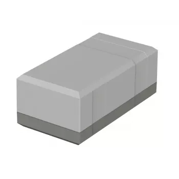 Bopla EG 1250 stolové puzdro, 125 x 67 x 50 mm, polystyrén, svetlosivá RAL 7035 32125002