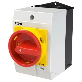 Eaton T0-4-15682/I1/SVB 6-pólový vačkový spínač 20A 690V AC s červeno/žltou rukoväťou 207161