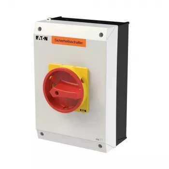 Eaton P3-63/I4-SI/HI11 2-pólový hlavný vypínač, 63 A, 690 V AC, sivý/červený 207363