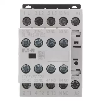 Eaton DILM12-32(24VDC) výkonový stykač, 3-pólový, 12 A, 24 V DC cievka, 1 NO + 2 NC, skrutkové svorky, IP20, montáž na DIN lištu/skrutky 276950