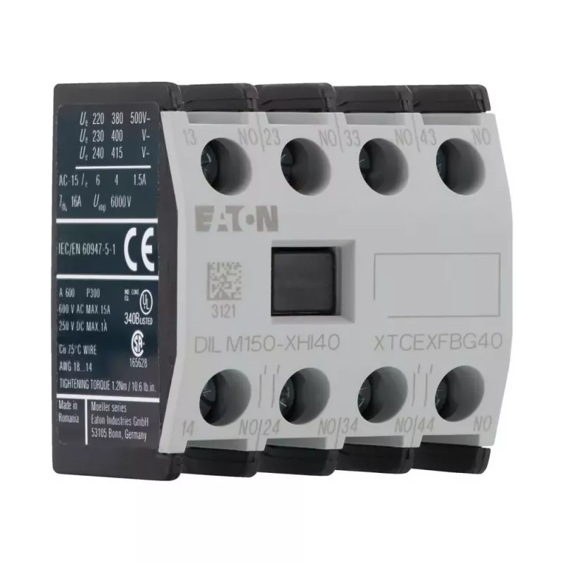 Eaton DILM150-XHI40 pomocný kontakt 4NO predná montáž pre stýkače DILM 277948