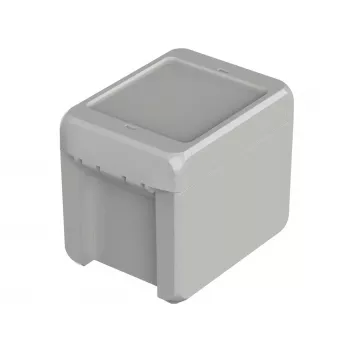 BOPLA Bocube nástenné puzdro, polykarbonát, svetlosivá RAL 7035, 80 x 113 x 90 mm 96012135