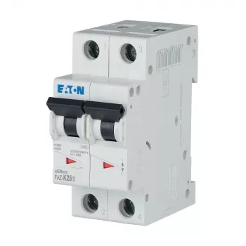 EATON FAZ-K25/2 Istič (MCB), charakteristika K, 25 A, 2-pólový, 10 kA 278800