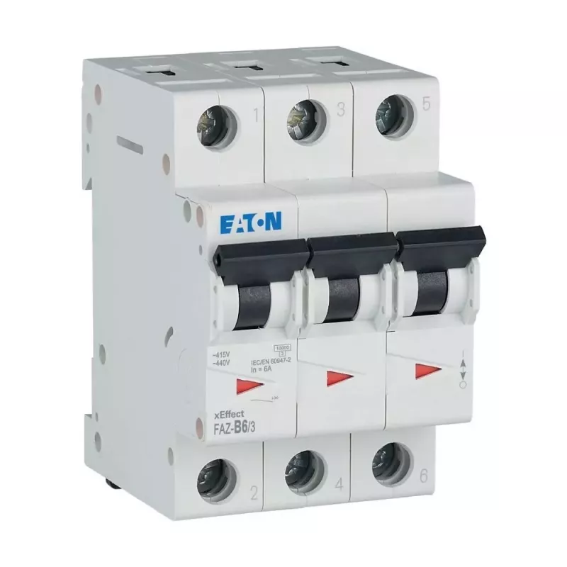 Eaton FAZ-B6/3 Istič typ B 6 A 3-pólový 10 kA 278841