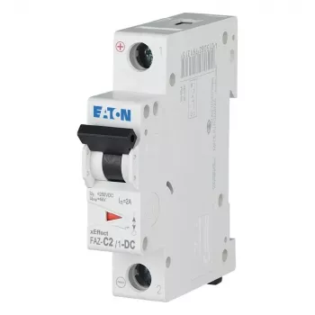Eaton FAZ-C2/1-DC Istič, 1-pólový, 2 A, charakteristika C, 220 V DC, 10 kA 279122