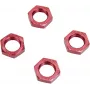 Reely 1:8 samosvorné matice kolies červené 4 ks (1528382)