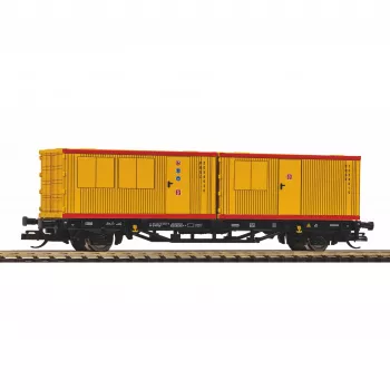 PIKO TT 47729 plošinový vozeň na kontajnery s 2x 20ft kontajnermi, PIKO Rail Service