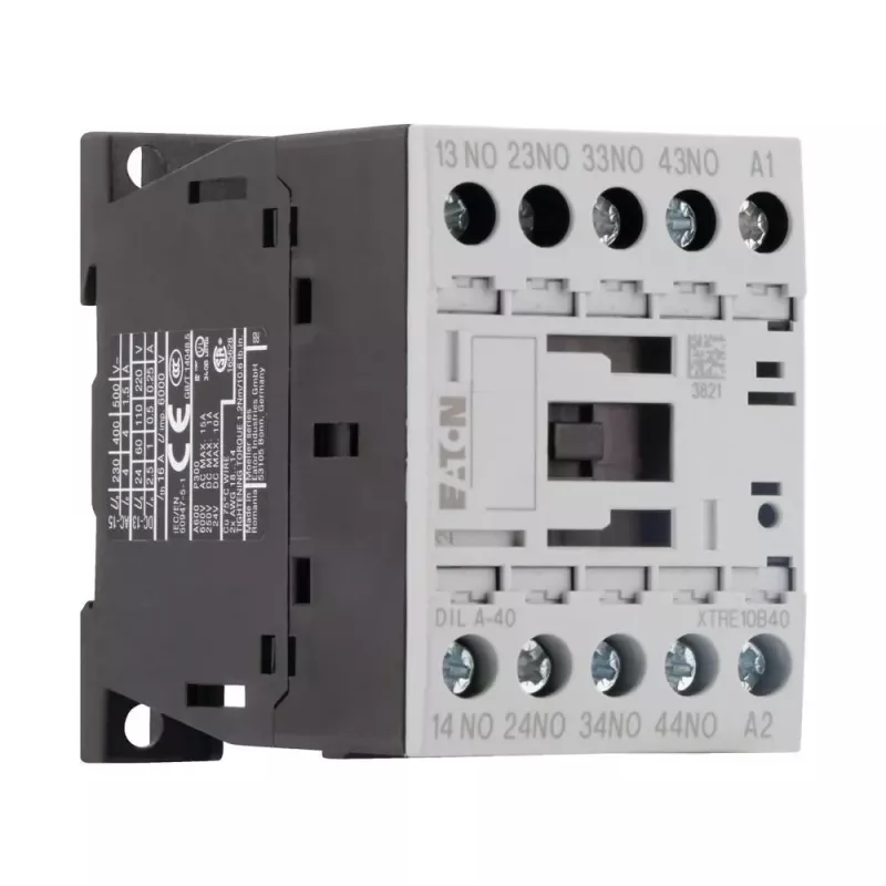 Eaton DILA-40 pomocný stýkač, 4 NO, cievka 230 V AC, skrutkové svorky