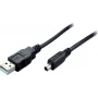 SHIVERPEAKS USB 2.0 mini kábel, USB-A konektor samec na Mini USB-B konektor samec, 2,0 m, čierny 11004996