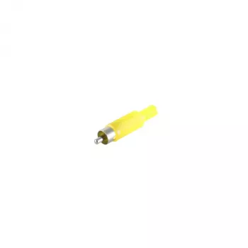 S CONN maximum connectivity RCA konektor samec žltý spájkovací pozlátený 51400-Y