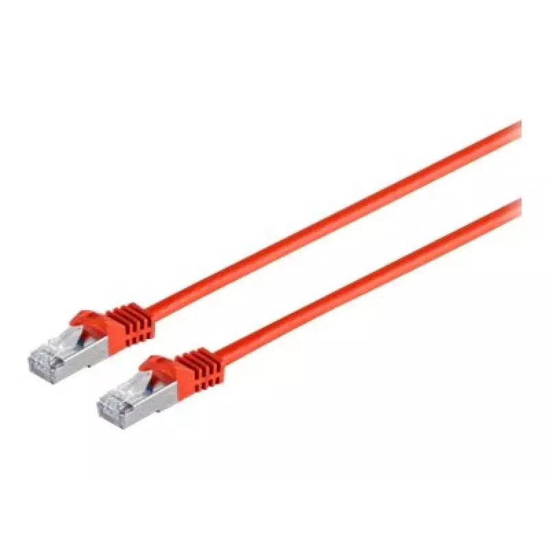 Exertis Connect 79305R Cat6a S/FTP prepojovací kábel RJ45–RJ45, 5 m, bezhalogénový, lisovaný, bez západky, červený