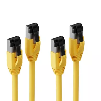 S CONN MAXIMUM CONNECTIVITY Cat. 8.1 F/FTP PIMF LSZH patch kábel, žltá, 1,5 m, balenie 2 ks SC08-41152-2