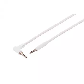S CONN maximum connectivity Audio kábel 3,5mm TRS zahnutý na rovný biela 1,2m 14-07126