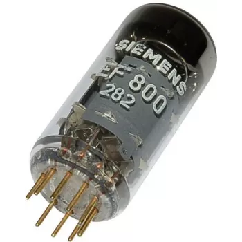 Siemens EF 800 = EF 860 elektrónka, novalová pätica, pentóda, 6,3 V žeraviace vlákno, 1 ks