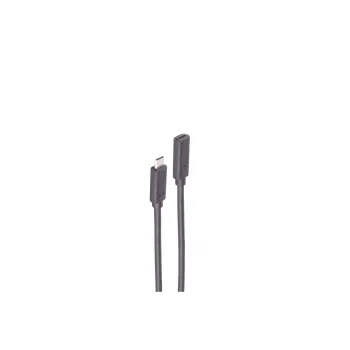 ShiverPeaks BS13-44025 USB 3.2 Gen 2 USB-C predlžovací kábel 1m čierna