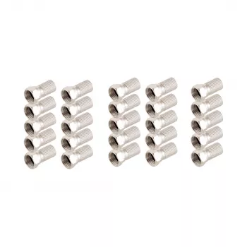 SHIVERPEAKS BASIC-S F konektor samec 7,2 mm s tesniacim krúžkom a veľkou maticou, balenie 25 ks BS85010-R-SET25