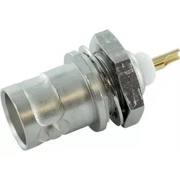 Telegärtner J01001A1219 BNC konektor samica zabudovateľný, 75 Ohm, spájkovací spoj, čierny