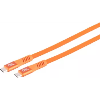 S CONN MAXIMUM CONNECTIVITY USB-C nabíjací kábel, 3.2, 240W, oranžová, 4m (14-77407)